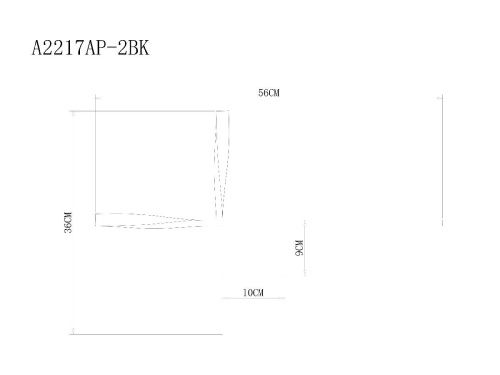 Светильник настенный Arte Lamp Acrux (Ацрукс) A2217AP-2BK - фото 5