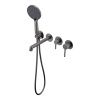 Смеситель для ванны и душа Raglo R20 R20.32.09 встраиваемый в стену графит