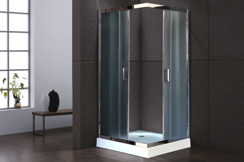 Душевой уголок Royal Bath HP RB90HP-C-CH 90х90 стекло рифленое профиль хром глянцевый