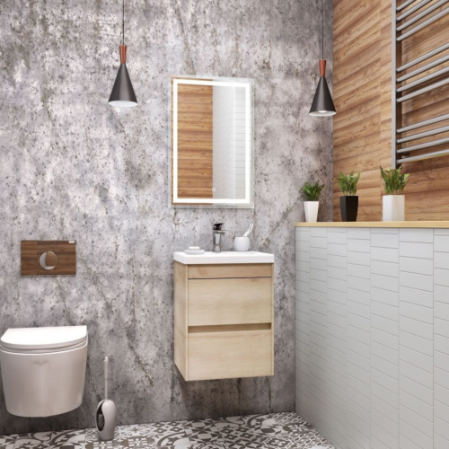 Тумба под раковину Art&Max FAMILY Family-500-2C-SO-PB 50х48х55 подвесная