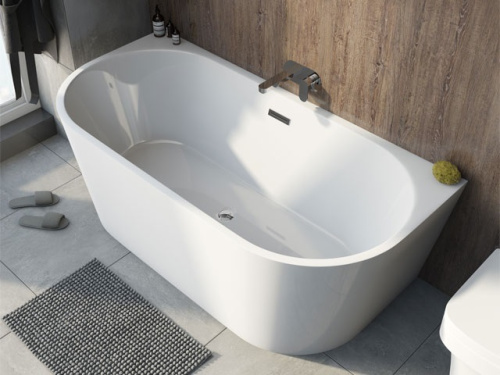 Ванна акриловая Cerutti SPA CT9345 170х75 пристенная асимметричная - фото 3