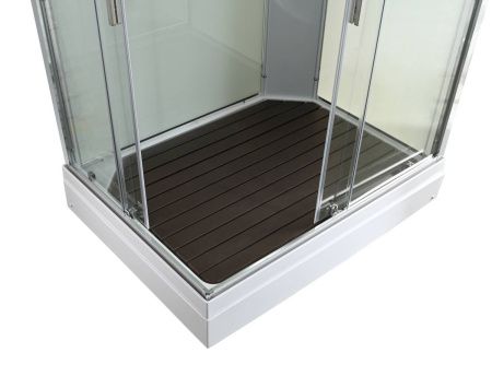 Душевая кабина AvaCan K K2810LED 100х80 прямоугольная с крышей ориентация универсальная