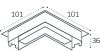 Соединитель угловой Italline Kreator (Креатор) IT09-9034 black