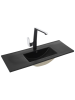 Раковина из сантехнического фаянса WeltWasser WW SK 10000005574 40 см встраиваемая цвет черный 1 отверстие под смеситель
