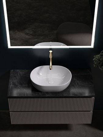 Тумба под раковину Sancos SNOB R SNR100SM 100х40 подвесная цвет бежевый