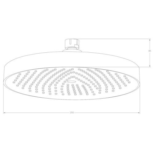 Верхний душ Voda VTS02Black черный - фото 3