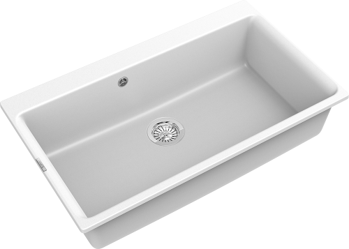 Кухонная мойка Rivelato AXEL Х-90 brina 87х52 цвет белый - фото 3