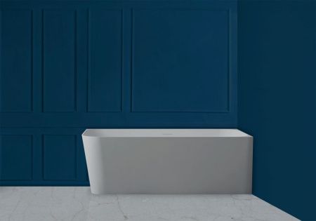 Ванна из искусственного камня Abber Stein AS9621-1.7 R 170х75 пристенная асимметричная с ножками