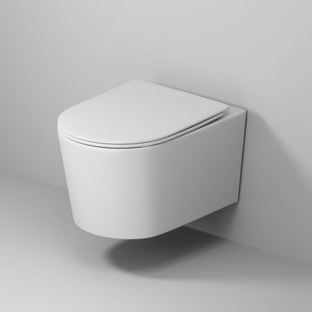 Унитаз подвесной Grossman Торнадо GR-4499MSQ белый с сиденьем микролифт безободковый смыв торнадо