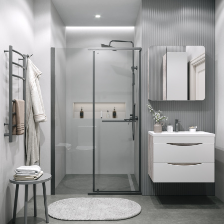 Душевая дверь Grossman Pragma 100.K33.03.120.42.00 120х195 стекло прозрачное профиль графит