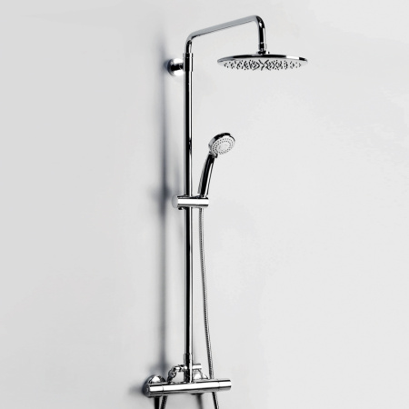 Душевая стойка WasserKRAFT A13302 настенная цвет хром с термостатом