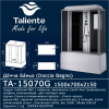 Душевой бокс Taliente  TA-15070G 150х70 стекло тонированное профиль хром
