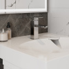 Раковина из литьевого мрамора Teymi Lori Pro T50412 59х59 над стиральной машиной цвет белый 1 отверстие под смеситель
