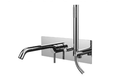 Смеситель для ванны с душем Paffoni Light LIG001CR встраиваемый в стену хром