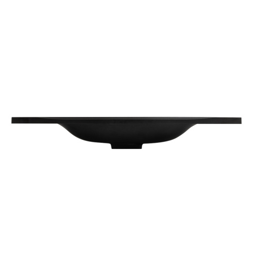 Раковина из искусственного камня BelBagno BB1000/445-LV-ART-PR-NERO 100х45 накладная цвет черный матовый 1 отверстие под смеситель - фото 5
