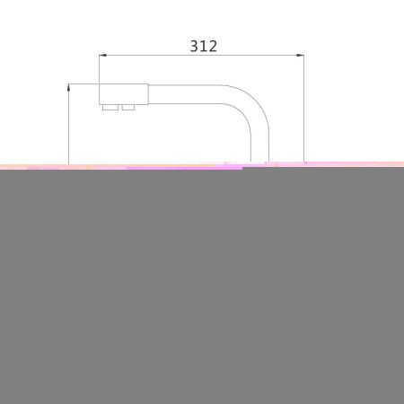 Смеситель для кухни Shevanik S868T на мойку оружейная сталь