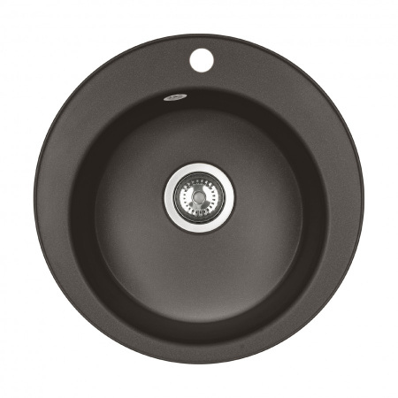 Кухонная мойка Aquaton Шелли 1A734732SS280 50х50 цвет коричневый