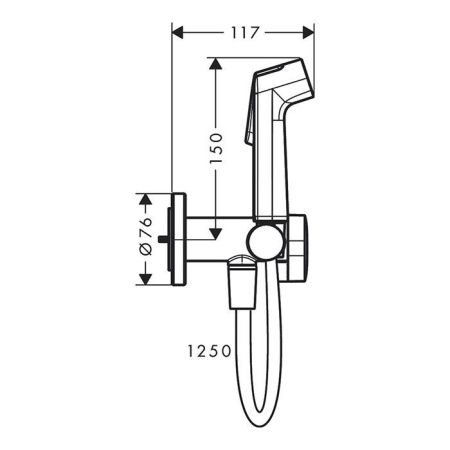 Гигиенический душ Hansgrohe 29232000 хром