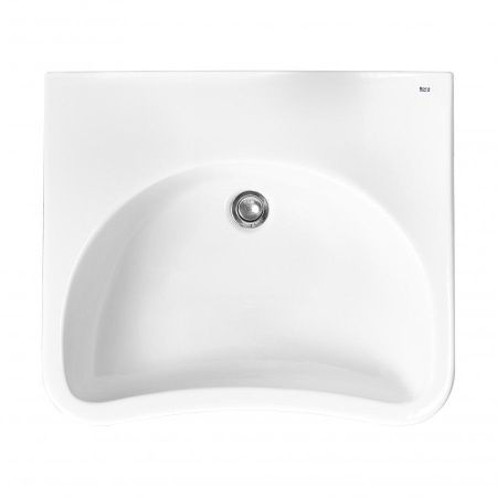 Раковина из сантехнического фарфора Roca Access ZRU9307660 60х60 подвесная цвет белый