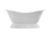 Ванна из литьевго мрамора Эстет Бостон ФР-00001046 180х75 отдельностоящая овальная