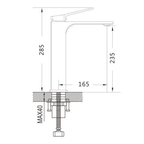 Смеситель для раковины Shevanik S6111C на столешницу белый - фото 3