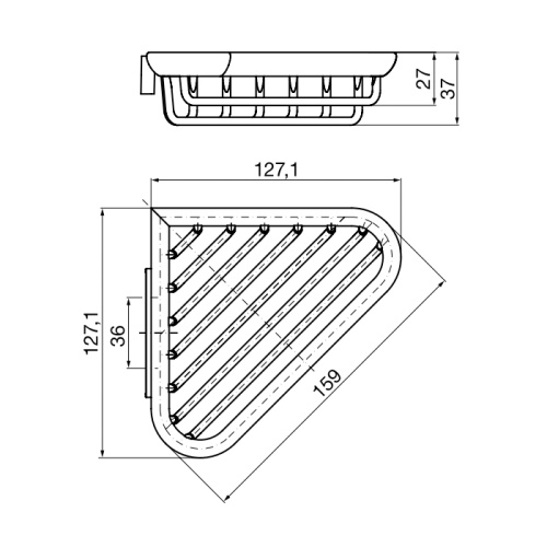 Полка в ванную комнату Emco System2 3545 001 00 - фото 2
