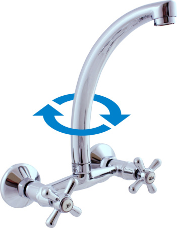 Смеситель для кухни RavSlezak MK102.5/3 настенный хром