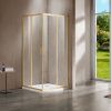 Душевой уголок Vincea Garda VSS-1G9010CLG 100х90 стекло прозрачное профиль золото без поддона