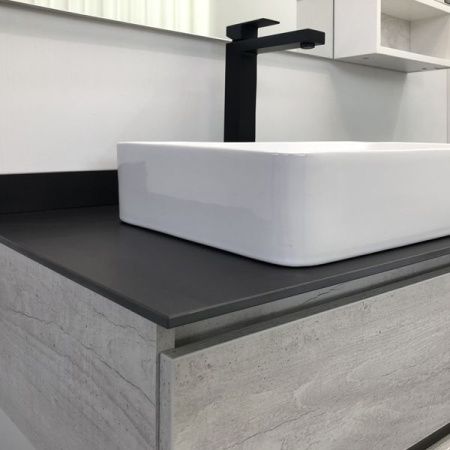 Тумба с раковиной Comforty Прага 00-00014833CF 120х50 подвесная цвет серый