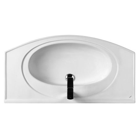 Раковина из сантехнического фарфора Santek Энигма WH207777 100х50 накладная цвет белый