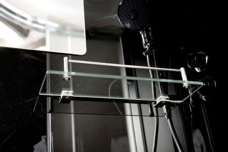 Душевая кабина AvaCan B90SBLACK 90х90 четверть круга с крышей ориентация универсальная