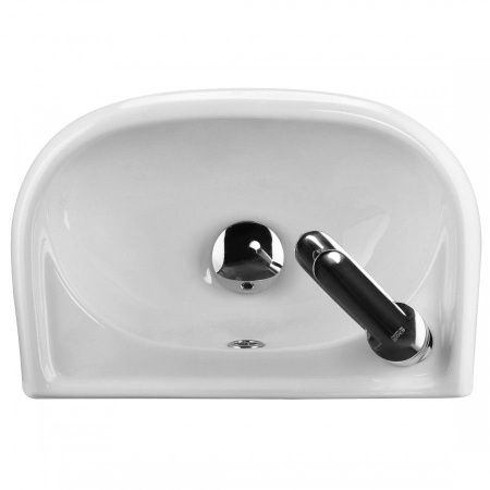 Раковина из сантехнического фарфора Santek Бриз 1WH110442 40х30 подвесная цвет белый 1 отверстие под смеситель