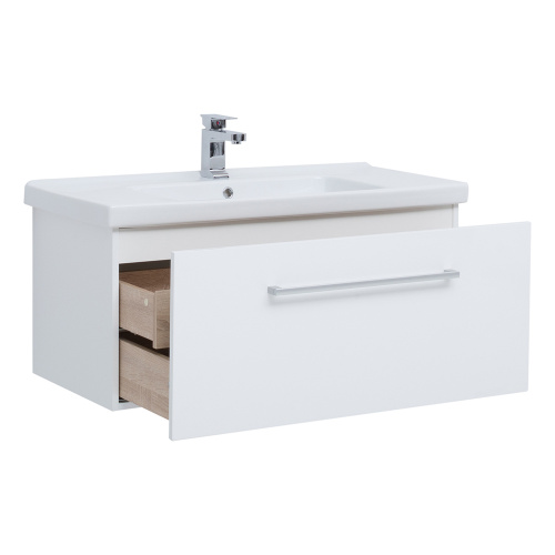 Тумба под раковину Dreja Big Inn 77.0205W 96х43х46 подвесная цвет белый - фото 5