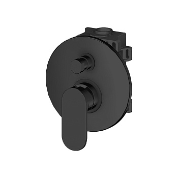 Смеситель Gattoni H2Omix7000 7003470N0.CH встраиваемый в стену черный без термостата