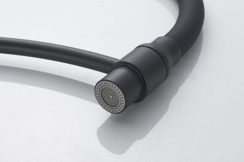 Смеситель для кухни Shevanik S743H-3 на мойку черный - фото 4