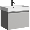 Тумба под раковину Aqwella Y PUR0165ST 60х50 подвесная цвет серый