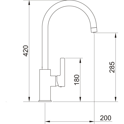 Смеситель для кухни Clever Osmosis 61101 на раковину хром - фото 4