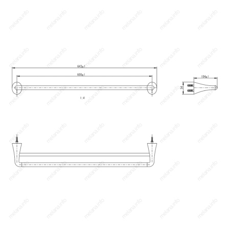 Полотенцедержатель Melana 803002