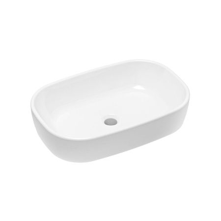 Раковина из сантехнического фарфора Lavinia Boho Bathroom Sink 33311002 50х40 накладная цвет белый без отверстий под смеситель