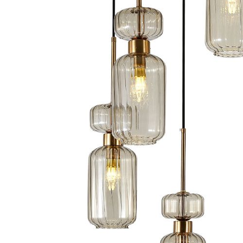 Люстра каскадная Escada Gloss (Глосс) 1141/5S Beige - фото 3
