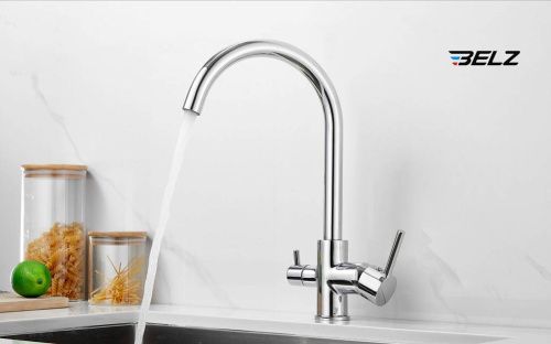 Смеситель для кухни Belz B801 B76801 на столешницу хром - фото 3