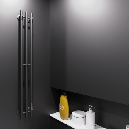 Полотенцесушитель Маргроид Inaro Inaro3v-12012-1049-9005R 15х120 электрический черный матовый