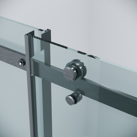 Душевая перегородка Grossman Classic 200.K33.04.80.42.00 80х195 стекло прозрачное профиль графит