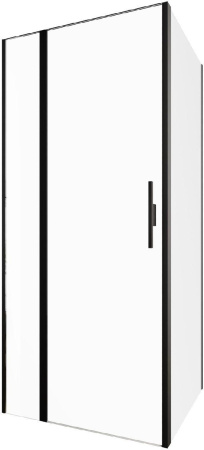 Душевой уголок Allen Brau Priority 3.31003.BBA + 3.31015.BBA 90х80 стекло прозрачное профиль черный без поддона