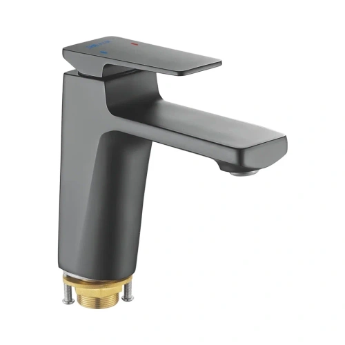 Смеситель Shevanik S8901H на раковину черный - фото 2