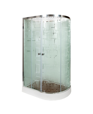 Душевая кабина AvaCan EM1512LN 120х80 асимметричная без крыши ориентация левая