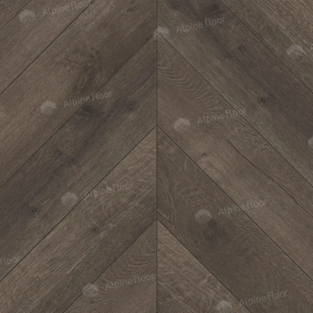 Кварцвиниловая плитка Alpine Floor Chervon Alpine LVT ECO 20-9 Дуб Антарес Chevron толщина 0.25 см 43 класс 555х127