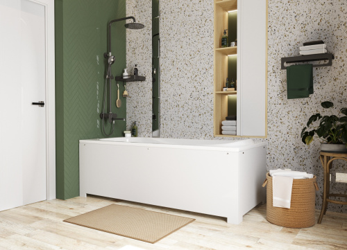 Ванна из литьевго мрамора Эстет Альфа ФР-00014522 180х80 пристенная прямоугольная - фото 5