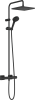 Душевая стойка Hansgrohe Vernis Shape Showerpipe 26429670 настенная цвет черный с термостатом