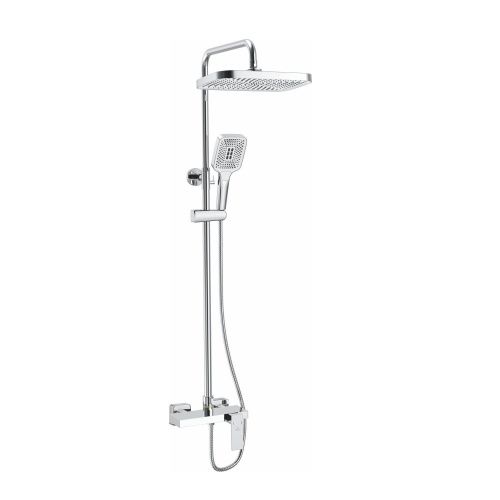 Душевая стойка Rose R1836-6 настенная цвет хром - фото 2